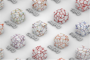 Researchers have found a new way to predict the properties of metal alloys based on reactions at the boundaries between the crystalline grains of the primary metal. In this image, the colored dots indicate the likelihood that atoms will collect along these boundaries rather than penetrating through.
Credits:Image courtesy of the researchers