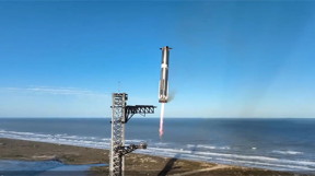 Starship booster catch.
Credit: SpaceX